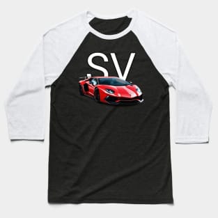 Lamborghini Aventador SV Baseball T-Shirt